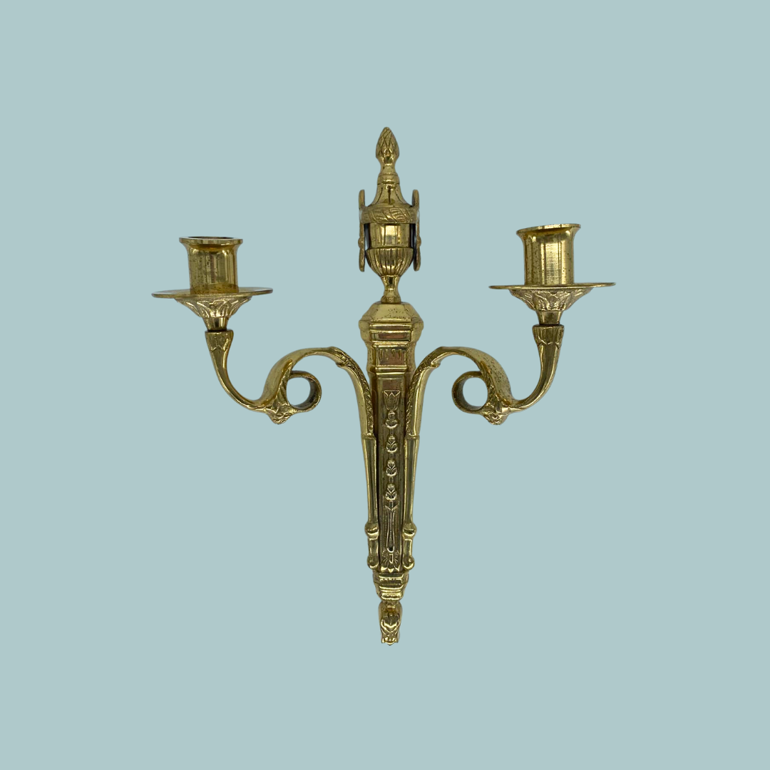 Wandkerzenhalter - Messing