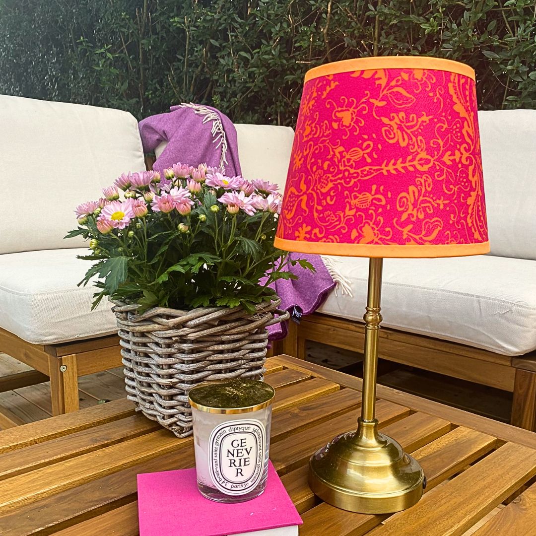 Akku Tischleuchte "Lilly" mit Schirm