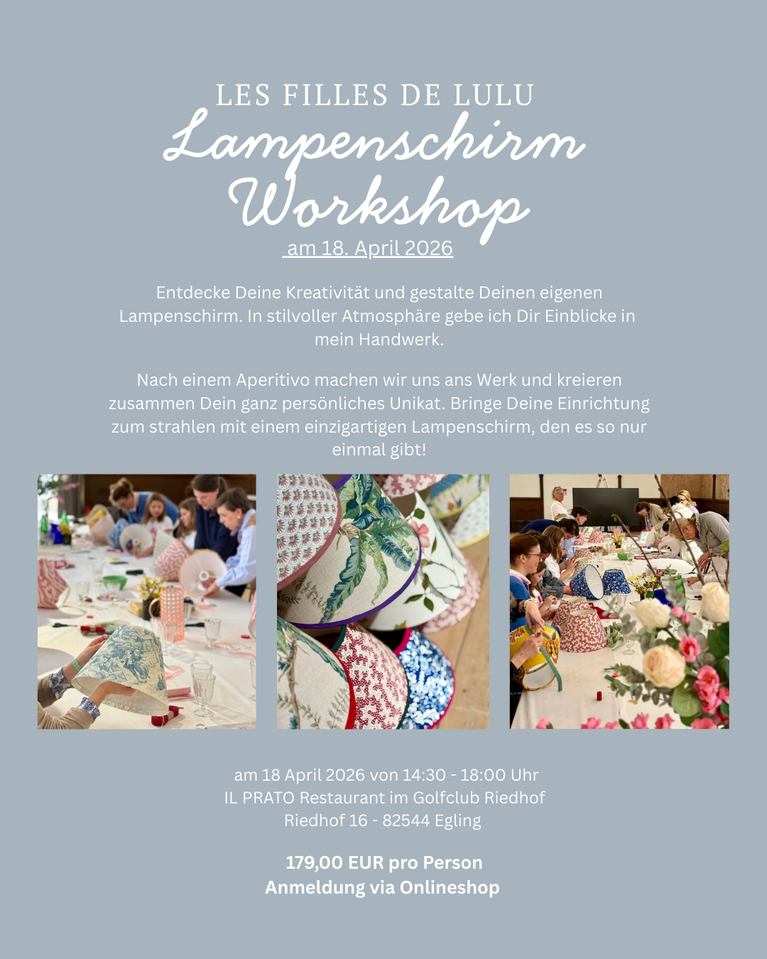 Lampenschirm Workshop 18. April 2026