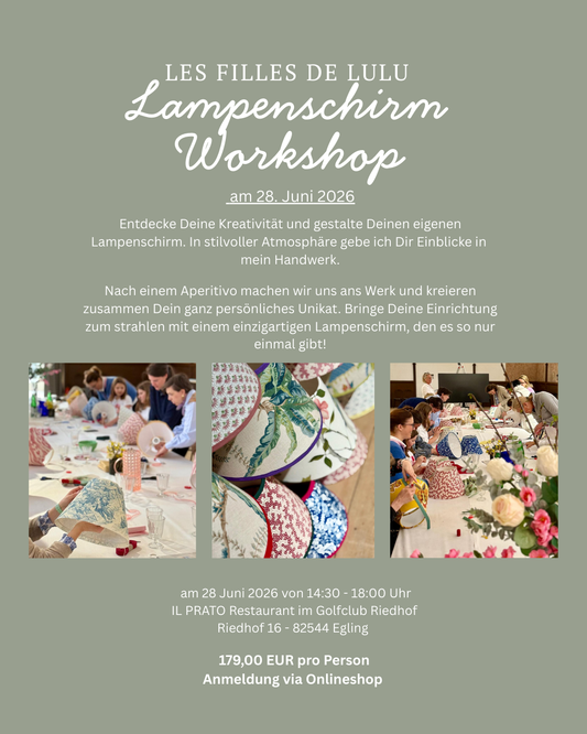 Lampenschirm Workshop 28. Juni 2026