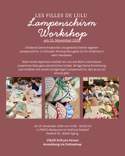 Lampenschirm Workshop 15. November 2026