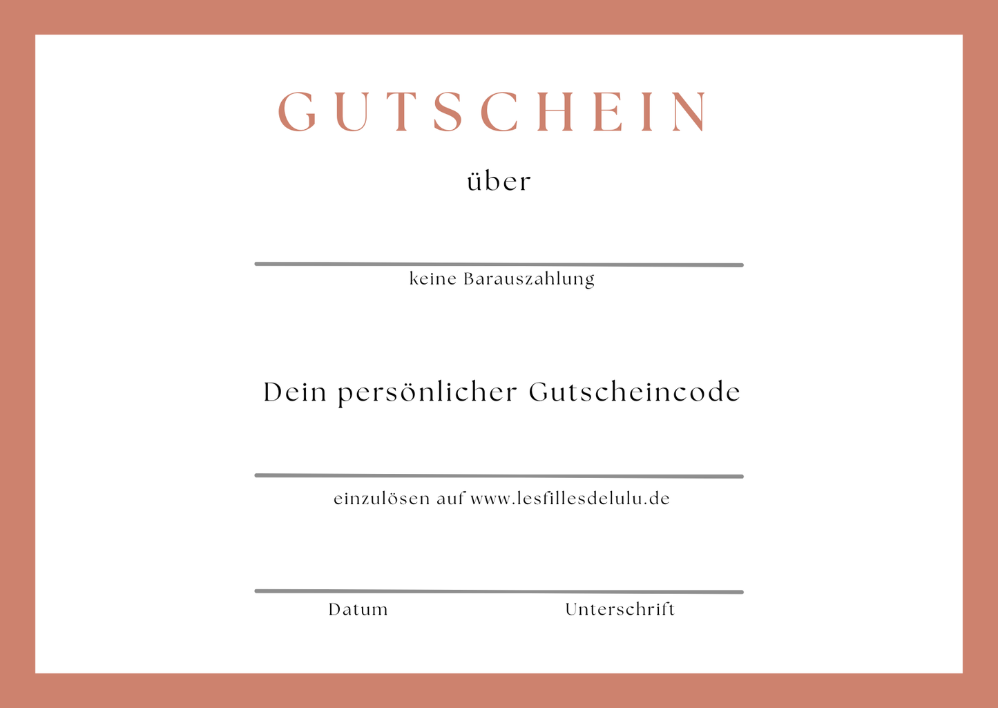 Workshop Gutschein