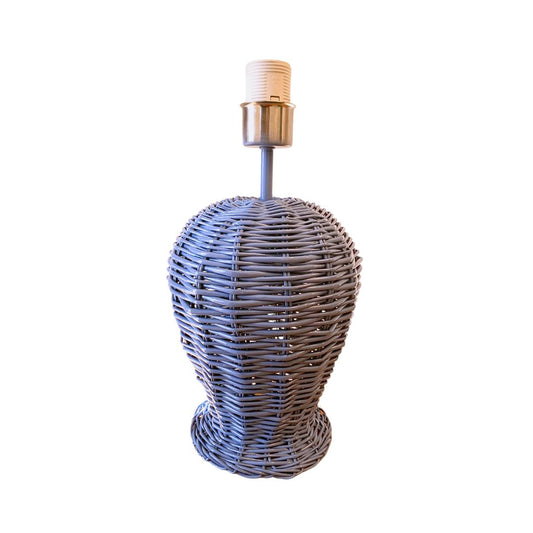 Lampenfuß "Rattan" blau